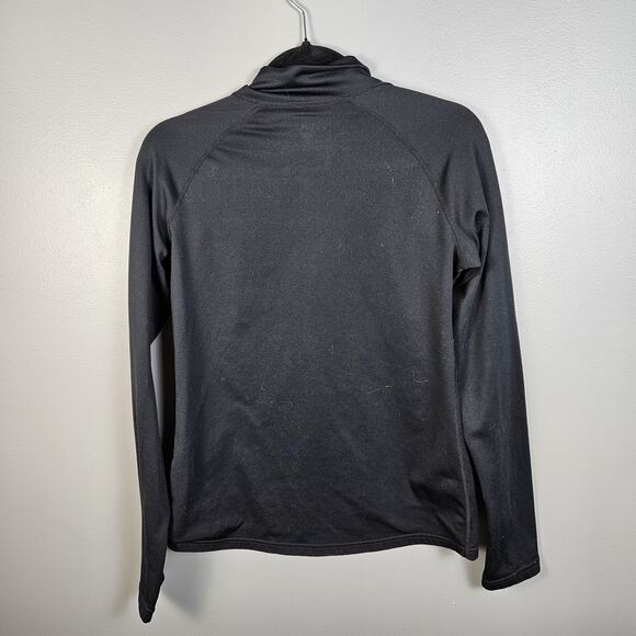 Paradox Women Long Sleeve Pullover Active 1/4 Zip Shirt Black Small Base Layer - Picture 2 of 7